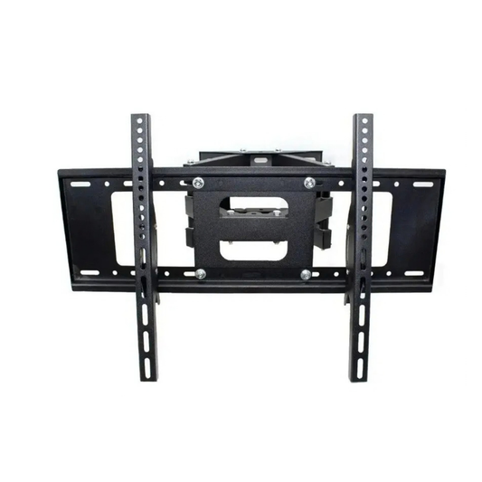 SOPORTE TV MÓVIL DOBLE BRAZO 32" A 70" COLOR NEGRO