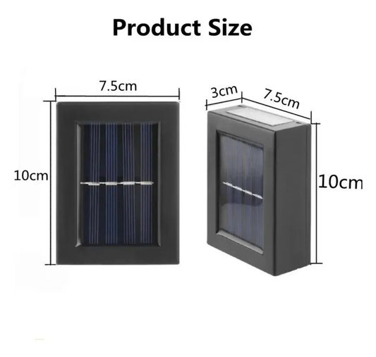 PACK 4 LUCES LÁMPARA FOCOS APLIQUE SOLAR LED EXTERIOR LUZ CÁLIDA
