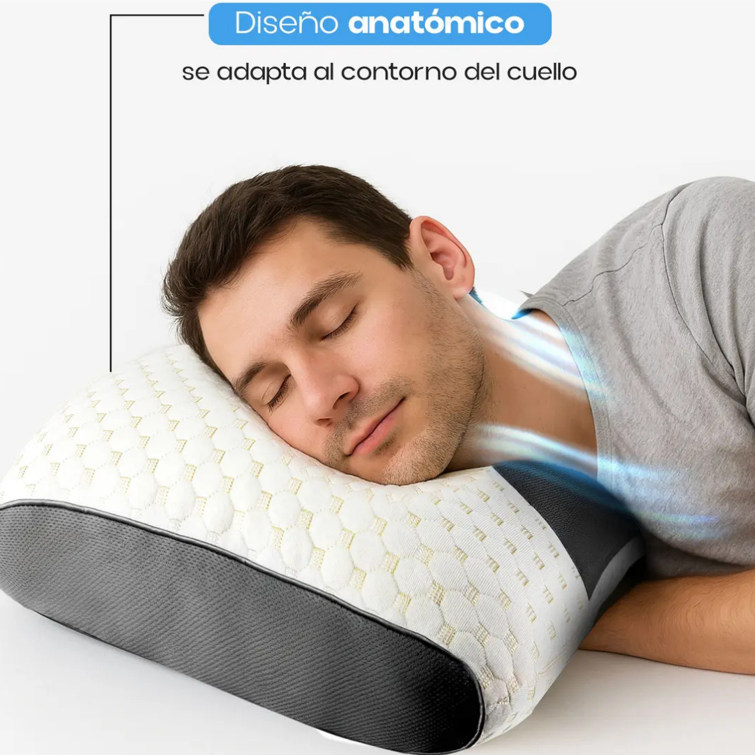 ALMOHADA ORTOPÉDICA CERVICAL ERGONÓMICA TRANSPIRABLE