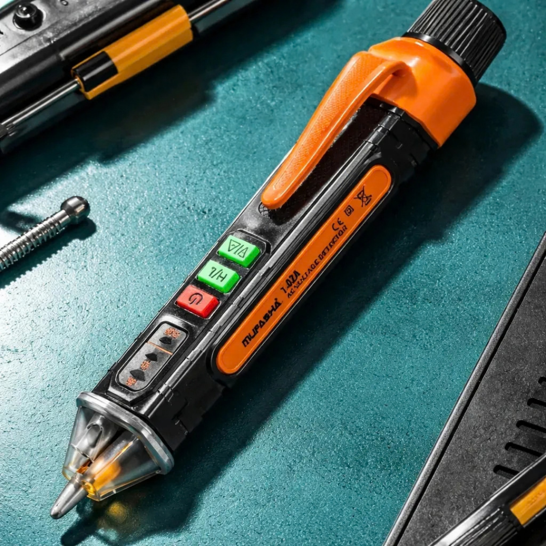 DETECTOR DE VOLTAJE SIN CONTACTO TIPO LÁPIZ 12V A 1000V BUSCAPOLO