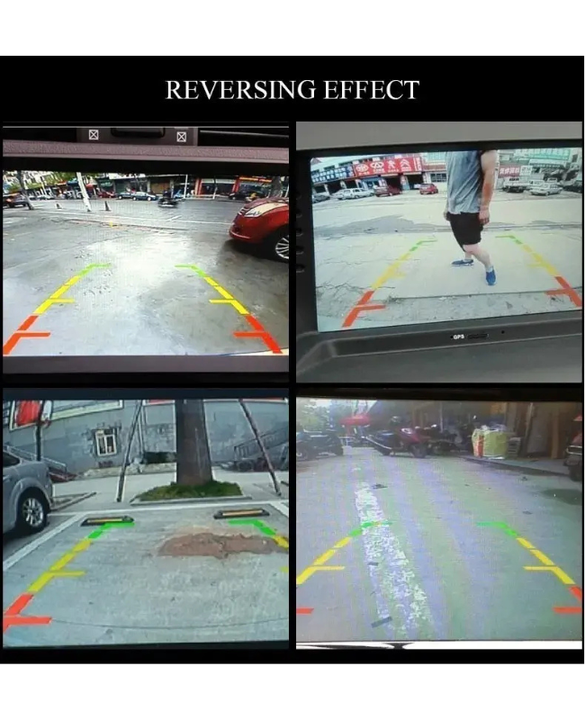 CÁMARA DE REVERSA UNIVERSAL 4 LED CON VISIÓN NOCTURNA IMPERMEABLE PARA AUTO