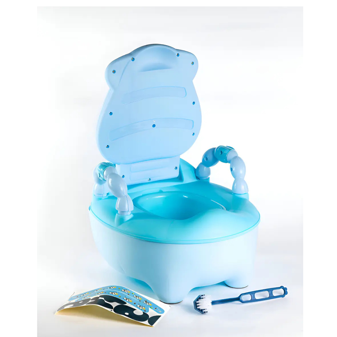 PELELA BACINICA BAÑO INFANTIL PARA NIÑOS VAQUITA COLOR AZUL
