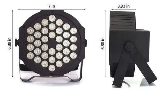 FOCO UV 36 LED LUZ ULTRAVIOLETA DMX PARA FIESTA
