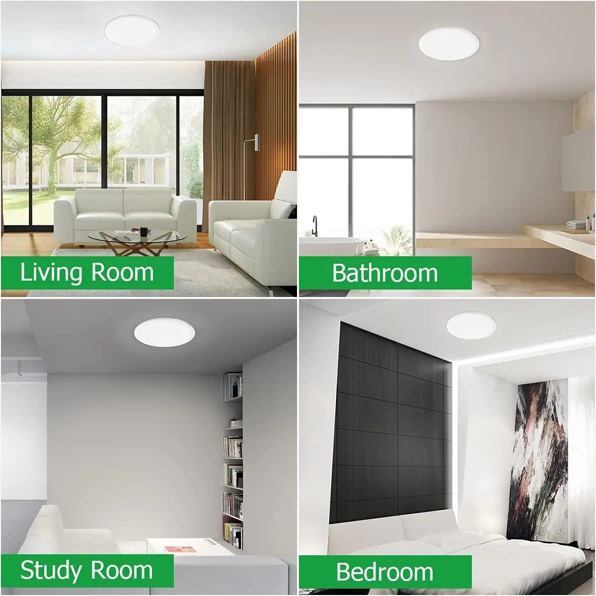 FOCO PANEL PLAFÓN LED 18W SOBREPUESTO REDONDO -LUZ FRÍA