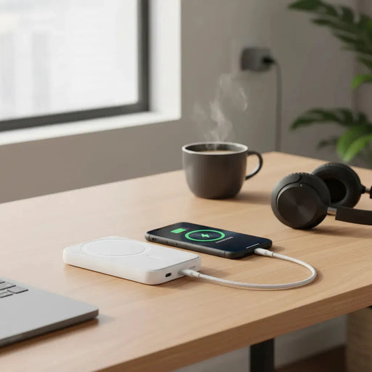 CARGADOR PORTABLE POWER BANK 20.000 mAh USB - BLANCO