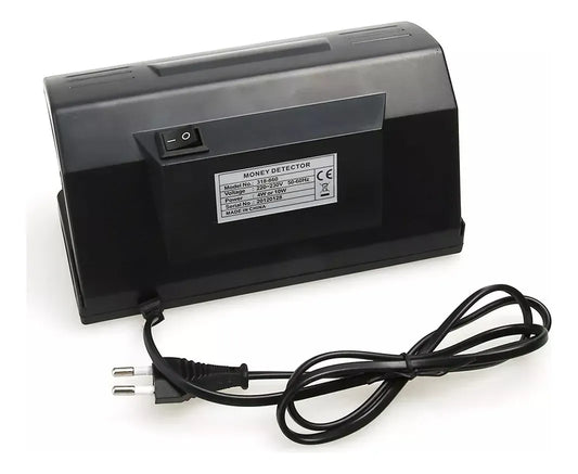 DETECTOR BILLETES FALSOS UV LUZ ULTRAVIOLETA LED PORTÁTIL NEGRO