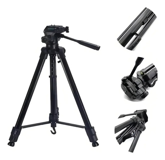 TRÍPODE PLEGABLE PROFESIONAL SL- 3600 CON BOLSO - AJUSTABLE Y PORTÁTIL