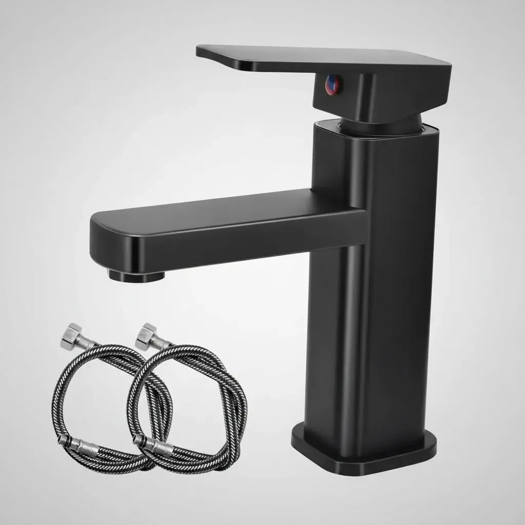 LLAVE GRIFO MONOMANDO FREGADERO INOXIDABLE NEGRA