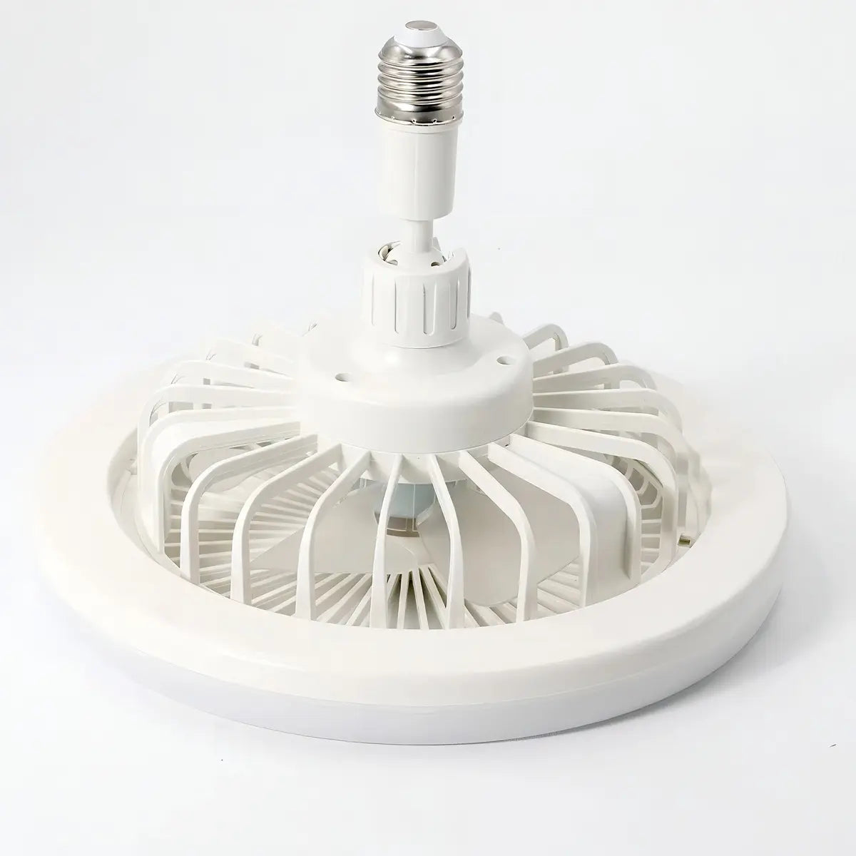 FOCO LÁMPARA LED VENTILADOR DE TECHO CON BASE GIRATORIA