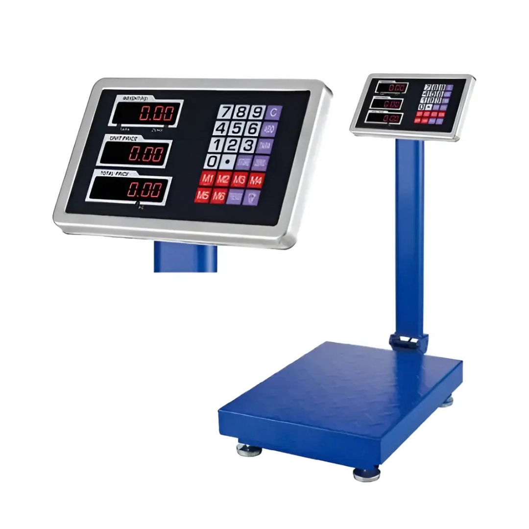 BALANZA DIGITAL COMERCIAL 2RL BALANZA 150 KG ACERO INOXIDABLE LCD GRIS
