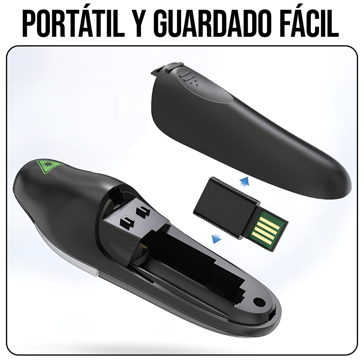 PRESENTADOR LÁSER INALÁMBRICO USB PARA POWERPOINT