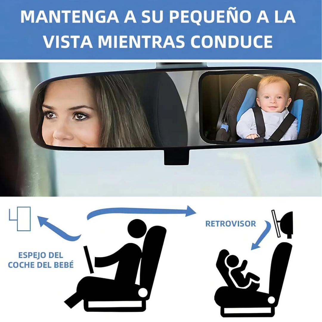 ESPEJO RETROVISOR DE AUTO PARA SEGURIDAD DE NIÑOS