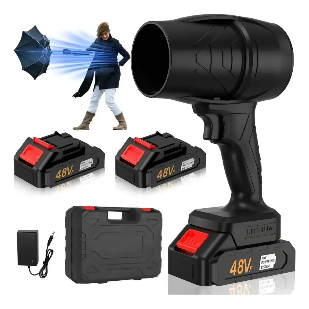 SOPLADOR PROFESIONAL DE POLVO TURBINA INALÁMBRICO 1050W -NEGRO