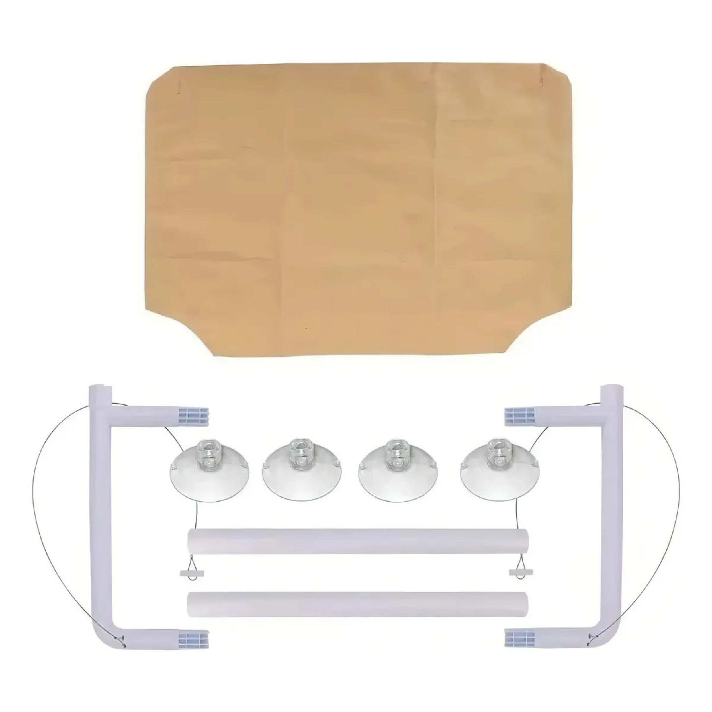 HAMACA COLGANTE PARA GATOS VENTANA BEIGE PREMIUM