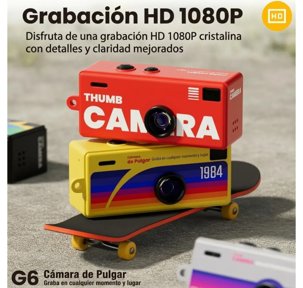 MINI CÁMARA DIGITAL INFANTIL LLAVERO RETRO MINIATURA WIFI