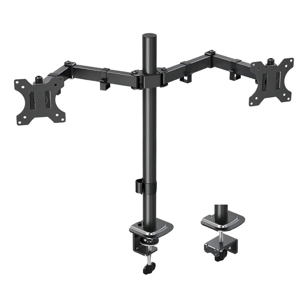 SOPORTE DE MONITOR  GAMER ARTICULADO DOBLE 10" A 27"
