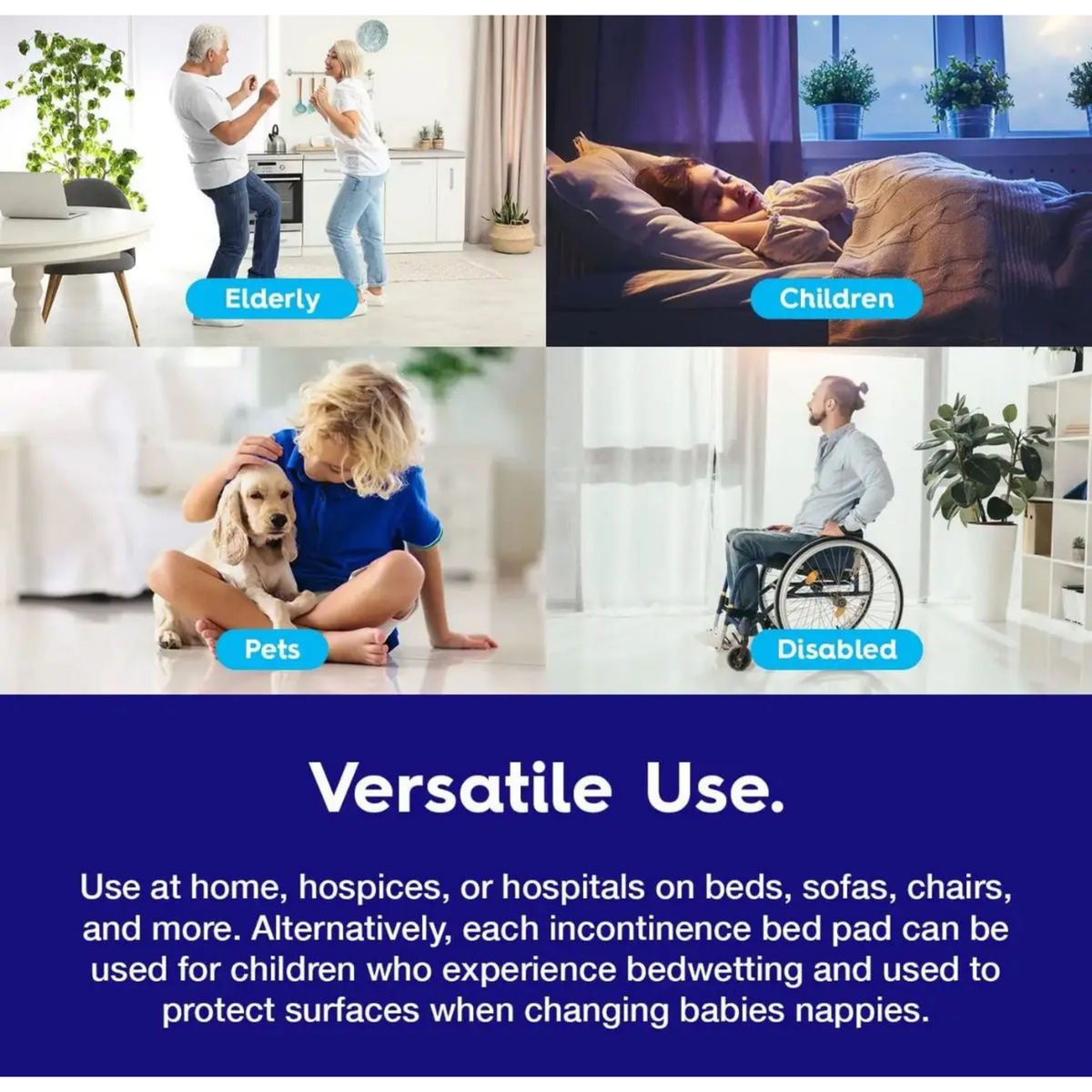PAÑALES PARA ADULTOS SMART CARE BLANCA 90X60 GRANDE X 40 UNIDADES