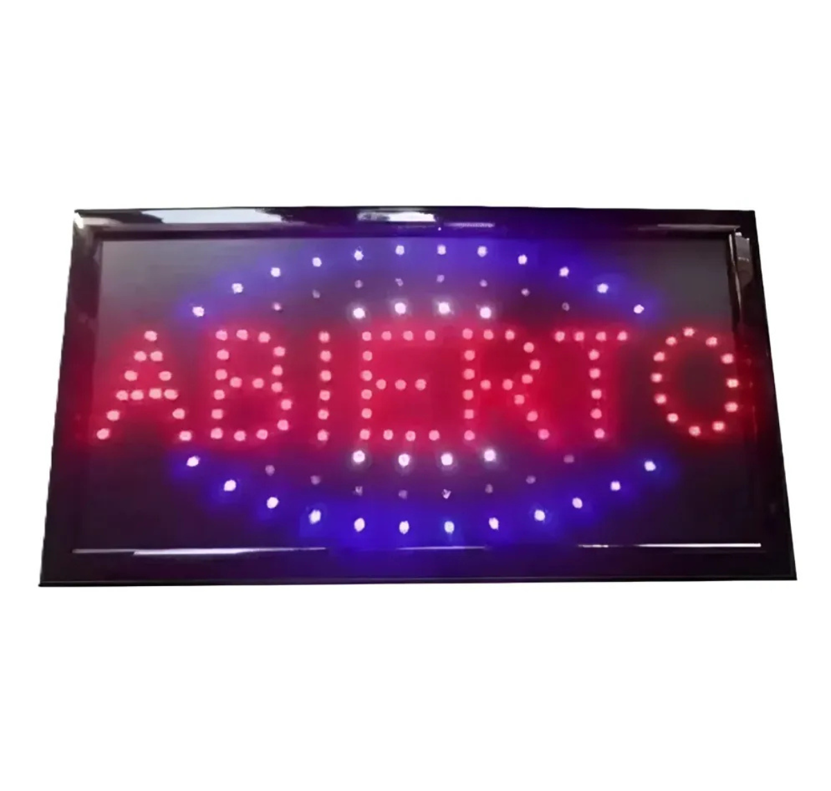 LETRERO LUMINOSO LED " ABIERTO" MULTICOLOR