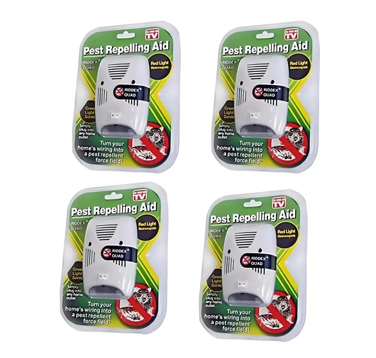 PACK DE 4 REPELENTES ULTRASÓNICOS DE PLAGAS RIOOEX