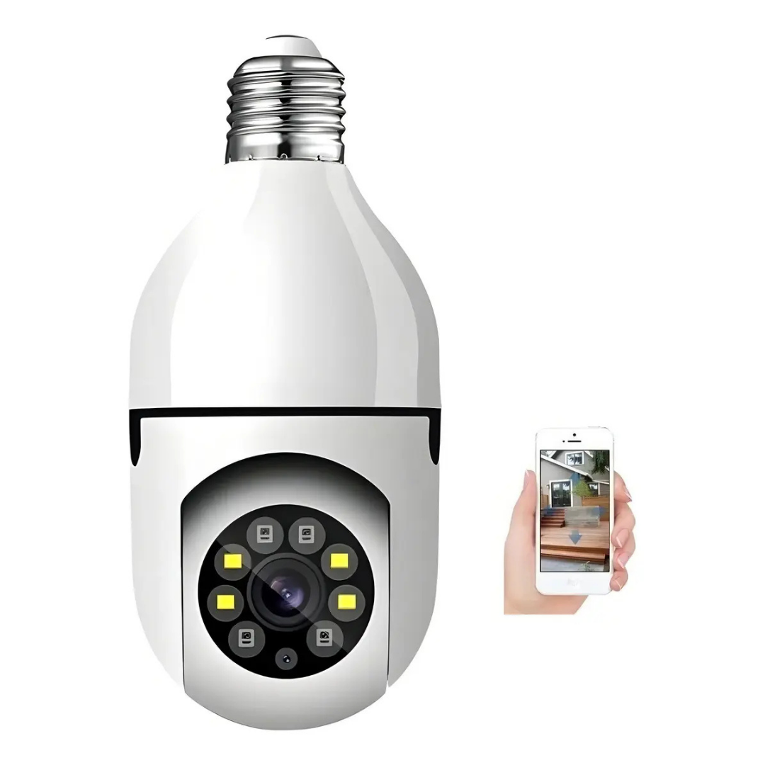 CÁMARA AMPOLLETA IP 360° WIFI VISIÓN NOCTURNA E27