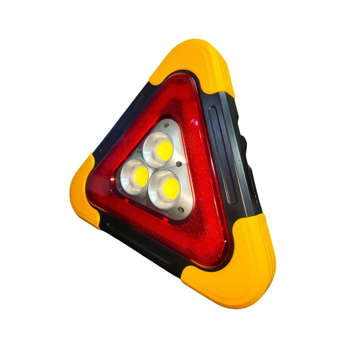 TRIÁNGULO DE EMERGENCIA HURRY BOLT HB7709 LED RECARGABLE SOLAR ROJO IP44