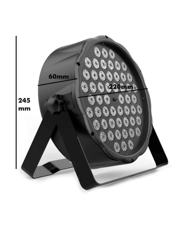FOCO SLIM 54 LED RGBW LUCES DE FIESTA