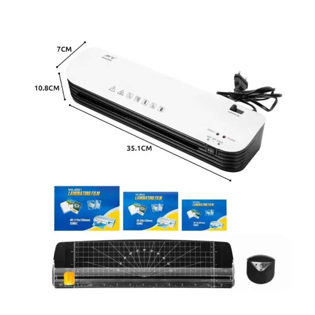 LAMINADORA TÉRMICA VIDITA 260W A4 23  CM CALOR Y FRÍO CON CORTADORA