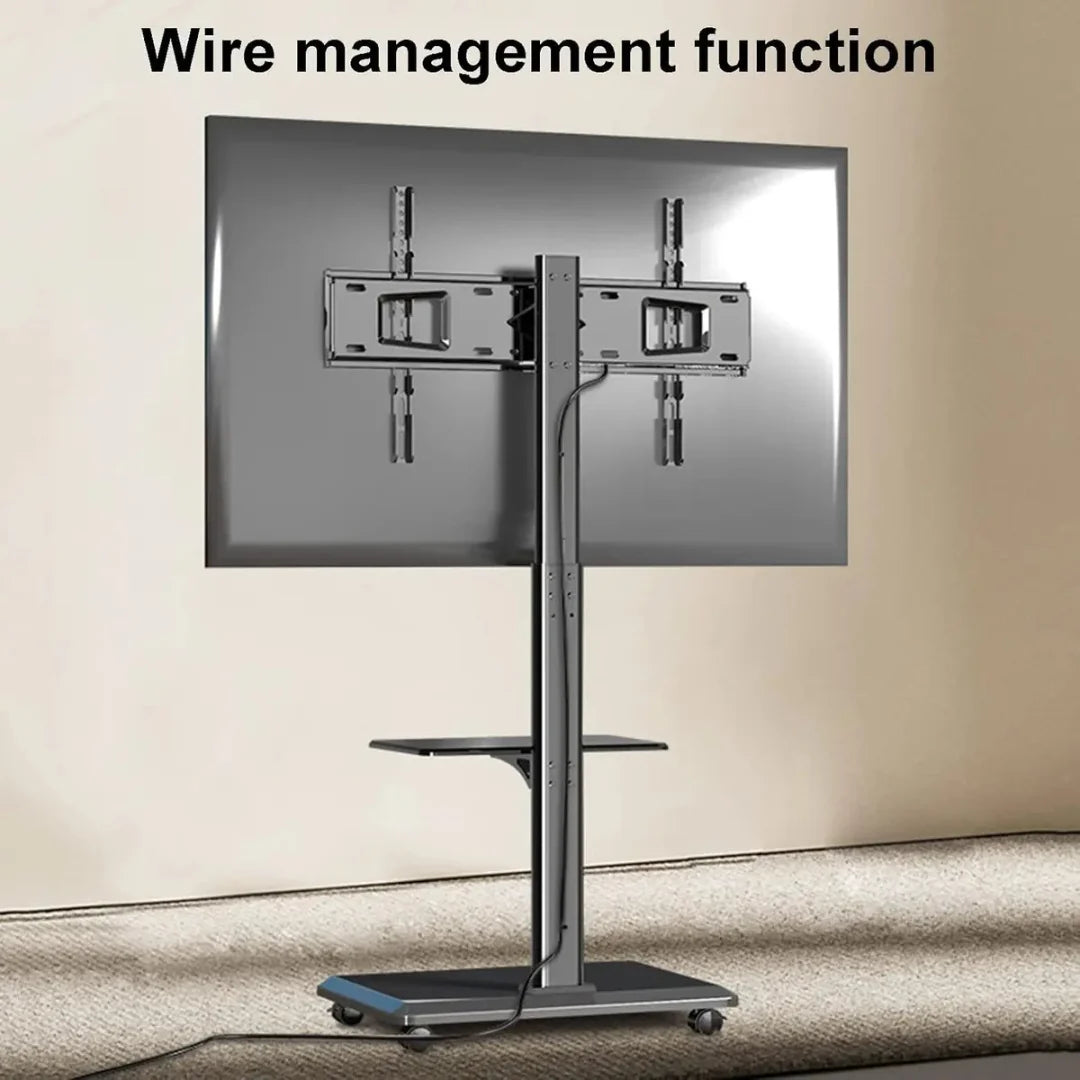 SOPORTE TV PEDESTAL CON RUEDAS UNIVERSAL 26 A 75 PULGADAS