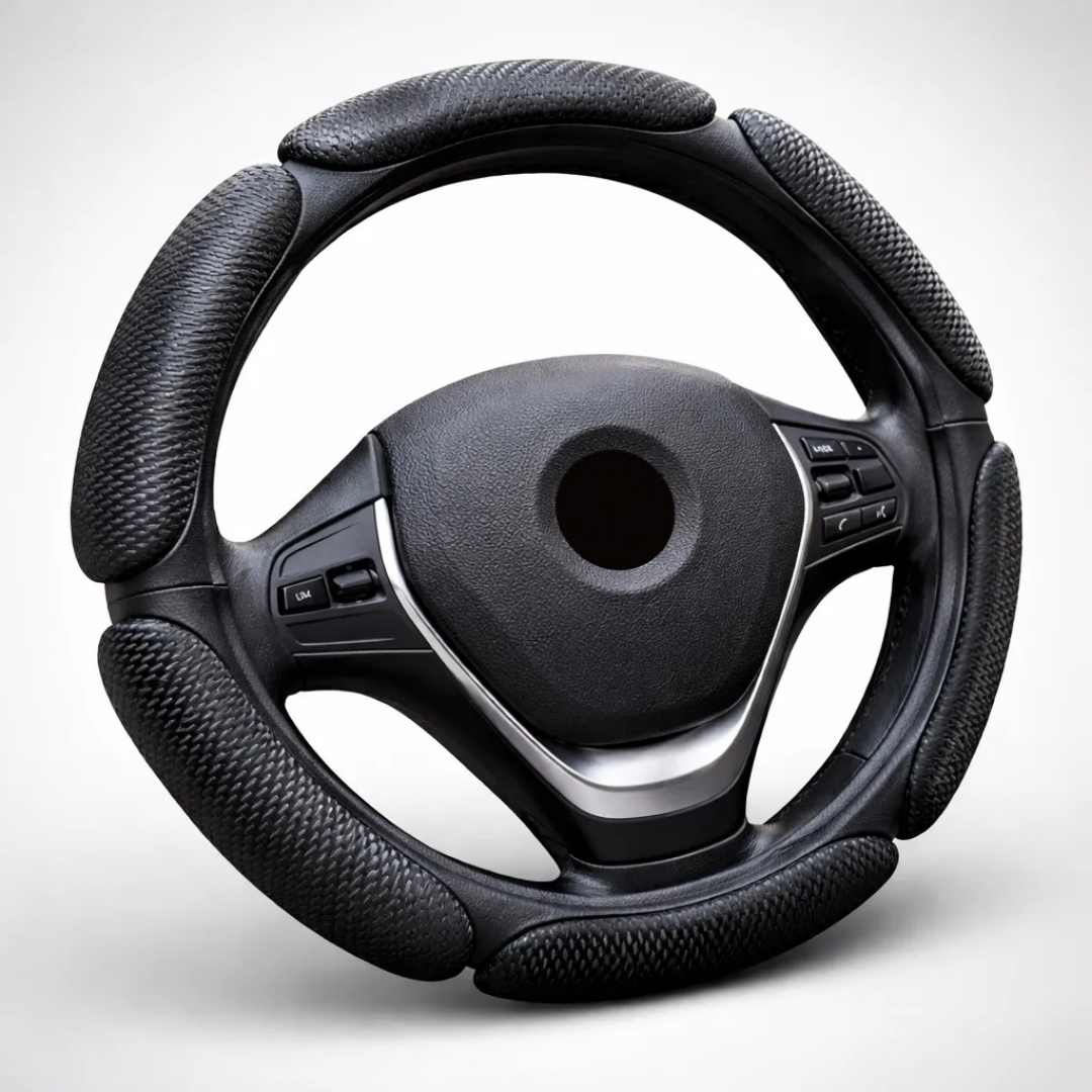 CUBRE VOLANTE UNIVERSAL ANTIDESLIZANTE 35-38 CM - MÁXIMO CONFORT Y CONTROL AL CONDUCIR