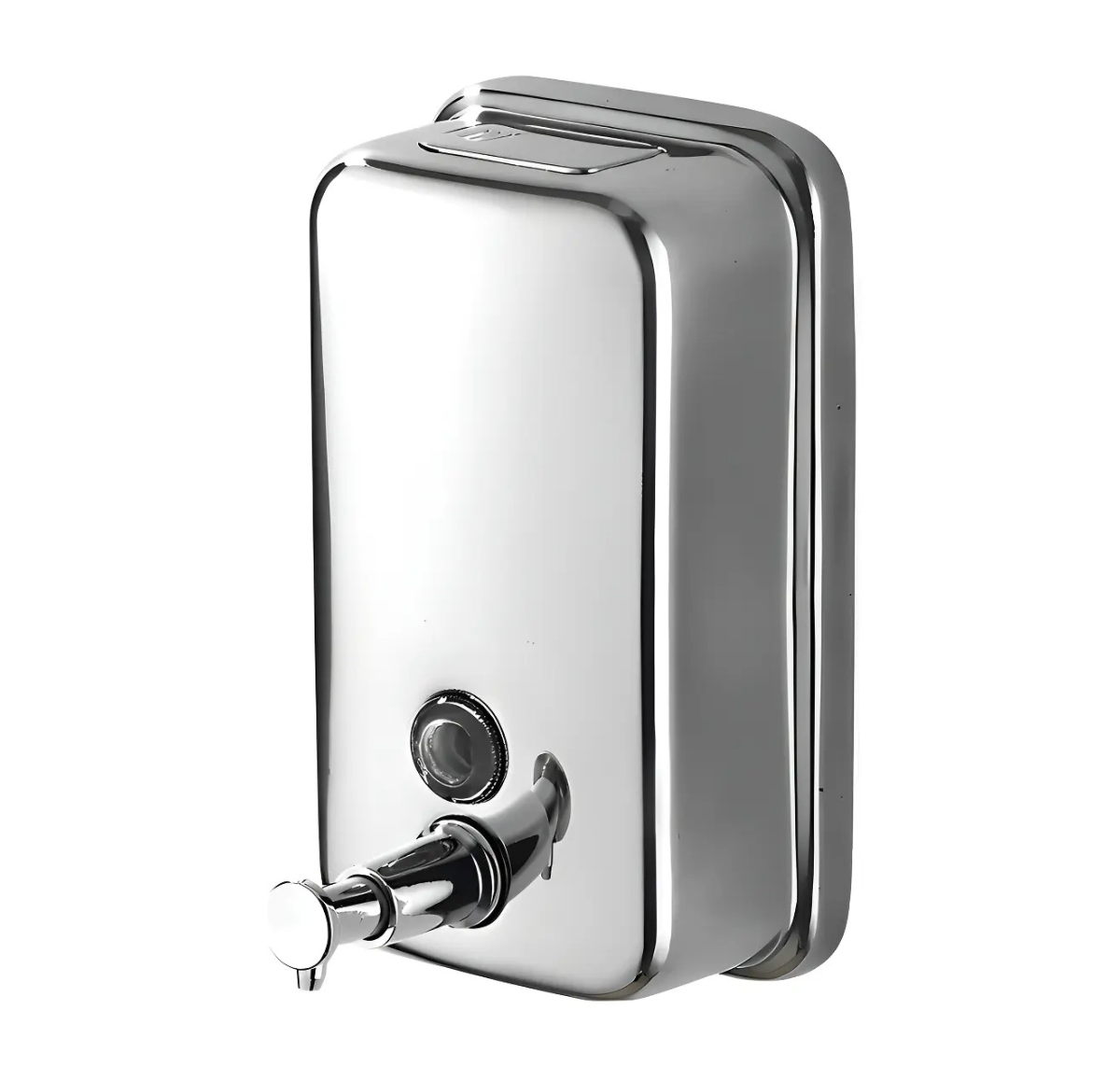 DISPENSADOR DE JABÓN ACERO INOXIDABLE 500ml PLATEADO