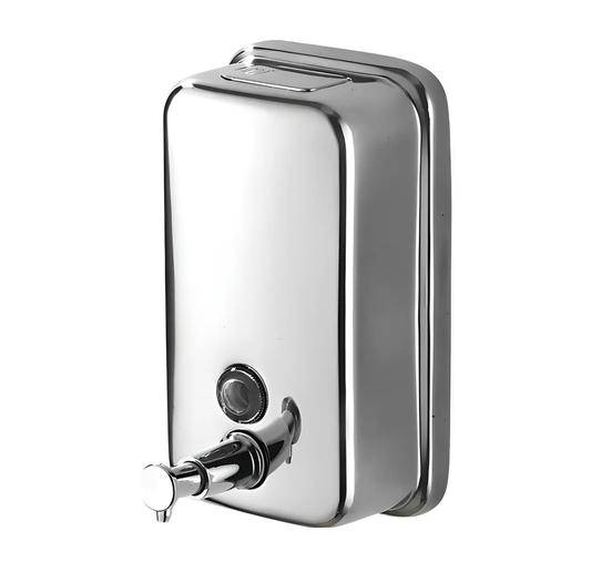 DISPENSADOR DE JABÓN ACERO INOXIDABLE 500ml PLATEADO