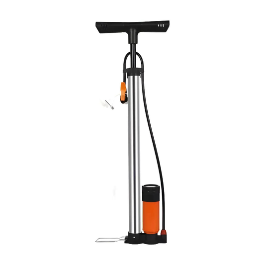 BOMBÍN BICICLETA PROFESIONAL CON MANÓMETRO / INFLADOR PARA BICICLETAS Y BALONES