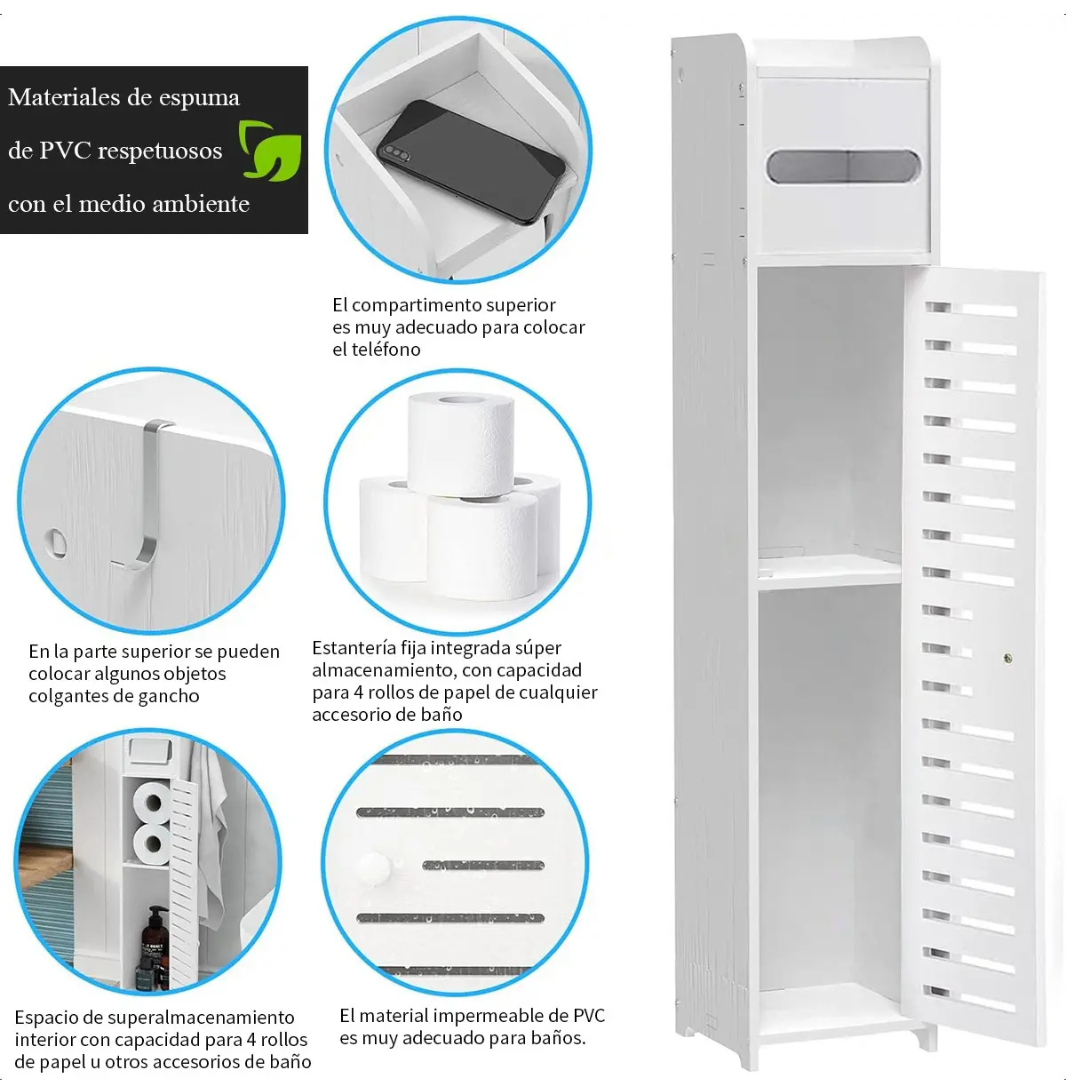 MUEBLE ESTANTE ORGANIZADOR PARA BAÑO Y COCINA ESQUINERO MULTIUSO