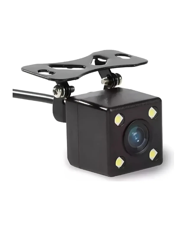 CÁMARA DE REVERSA UNIVERSAL 4 LED CON VISIÓN NOCTURNA IMPERMEABLE PARA AUTO