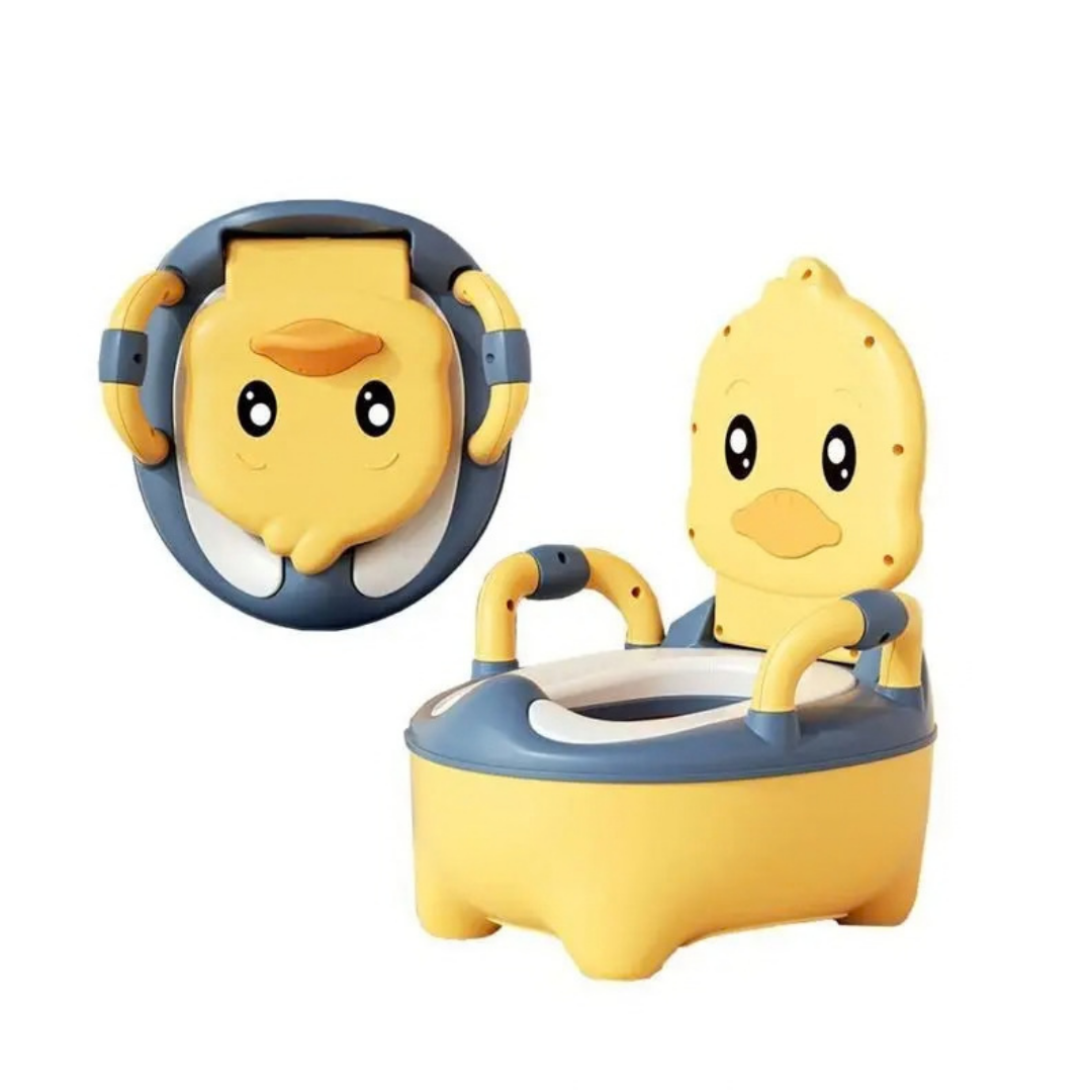 BACINICA INFANTIL PATITO AMARILLO CON ASIENTO ACOLCHADO