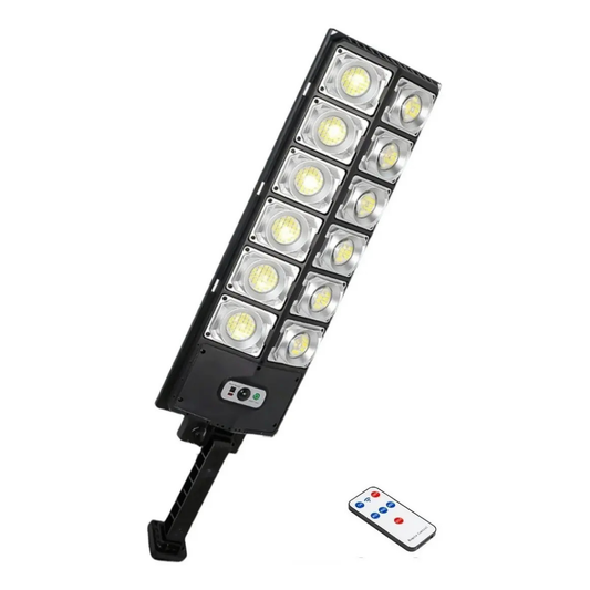 REFLECTOR LED SOLAR 400W CON SENSOR DE MOVIMIENTO Y CONTROL REMOTO