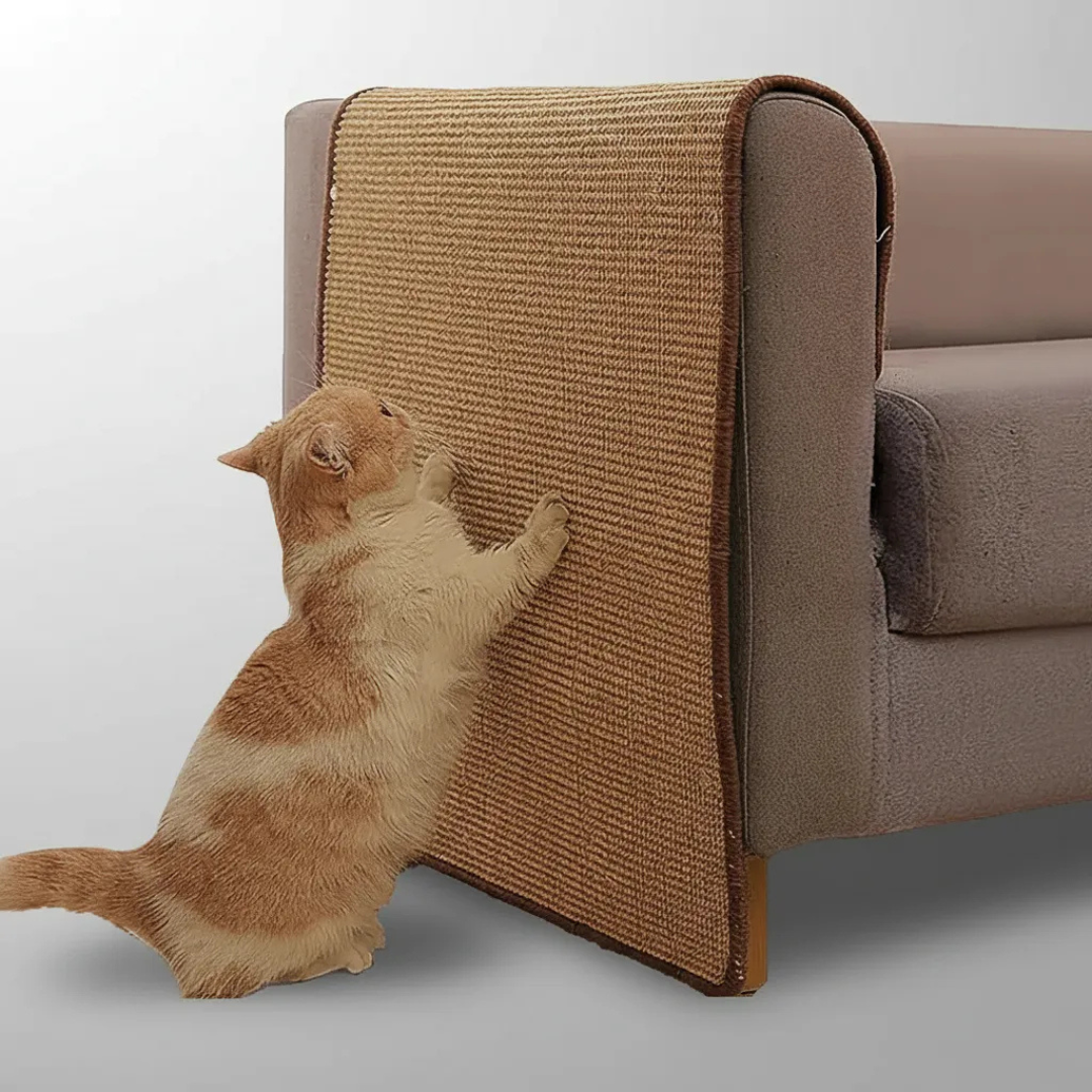 RASCADOR PARA GATO TIPO ALFOMBRA PARA SILLÓN Y MUEBLES CON 12 SUJETADORES