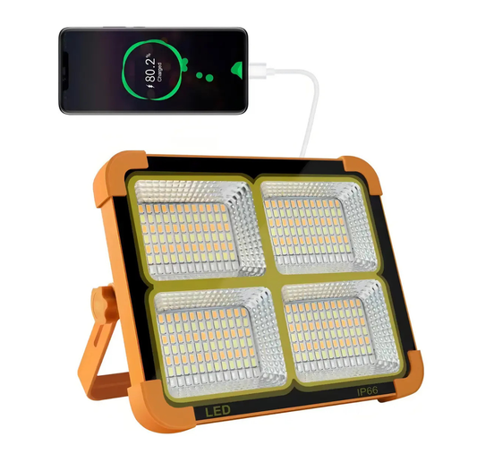 LÁMPARA DE EMERGENCIA FOCO LED RECARGABLE CON POWER BANK