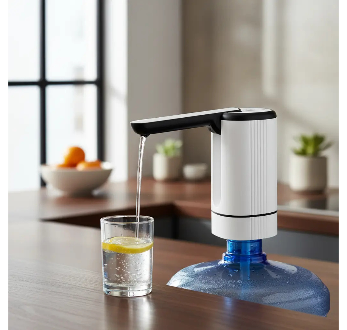 DISPENSADOR DE AGUA ALÉCTRICO PLEGABLE USB PARA BIDÓN