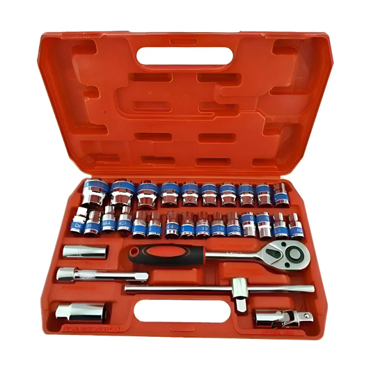 JUEGO DE DADOS CUADRANTE 1/2" 32 PIEZAS
