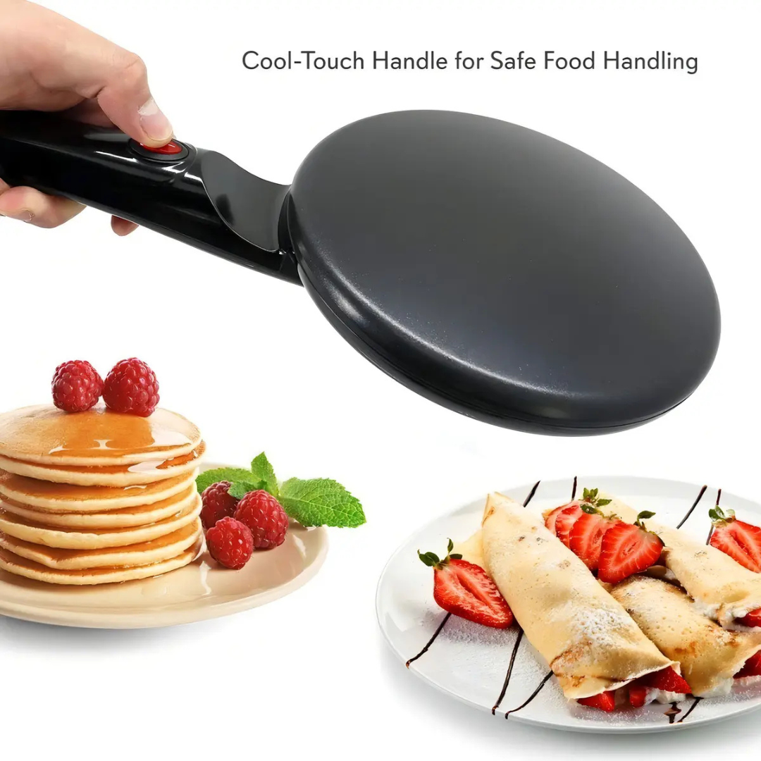 PANQUEQUERA ELÉCTRICA ANTIADHERENTE 20 CM PARA CREPES, PANQUEQUES Y TORTILLAS