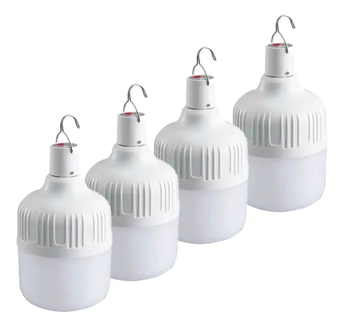 X4 LÁMPARAS RECARGABLES USB PARA CAMPING - AMPOLLETAS LED DE EMERGENCIA