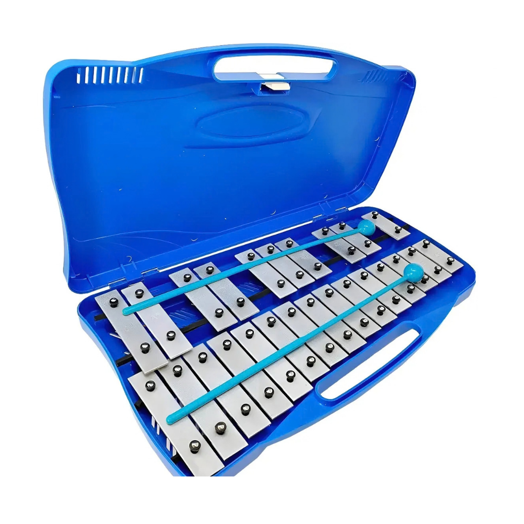 METALÓFONO CROMÁTTICO 25 TONOS AZUL - TECLAS METÁLICAS CROMADAS