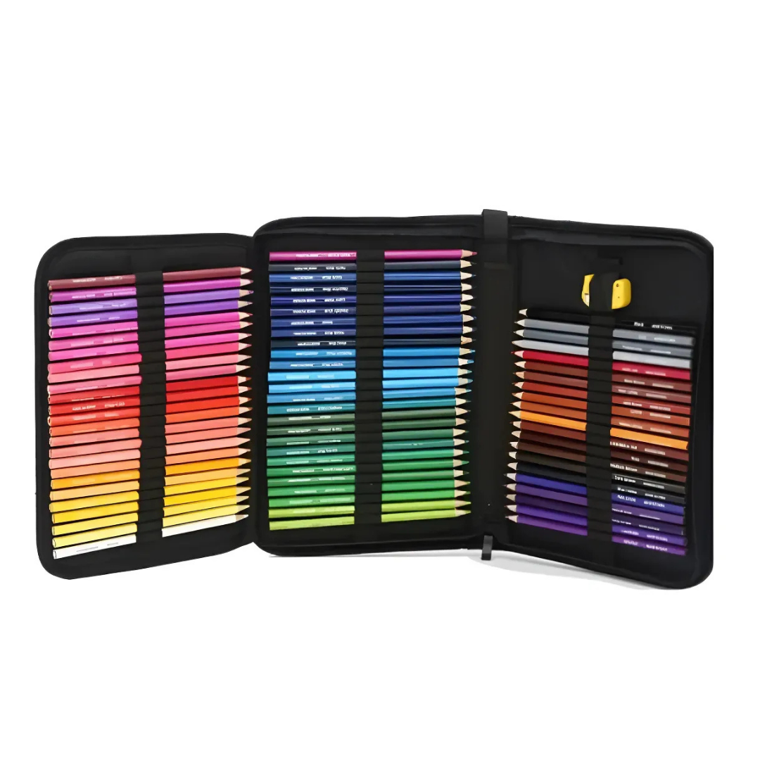 ESTUCHE DE 72 LÁPICES DE COLORES A BASE DE ACEITE PARA DIBUJO