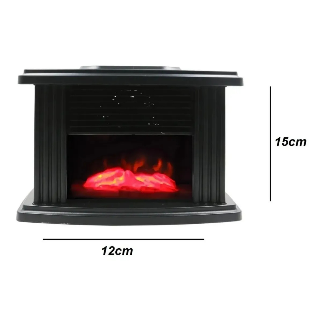 CALEFACTOR MINI CHIMENEA ELÉCTRICA ESTUFA PORTÁTIL