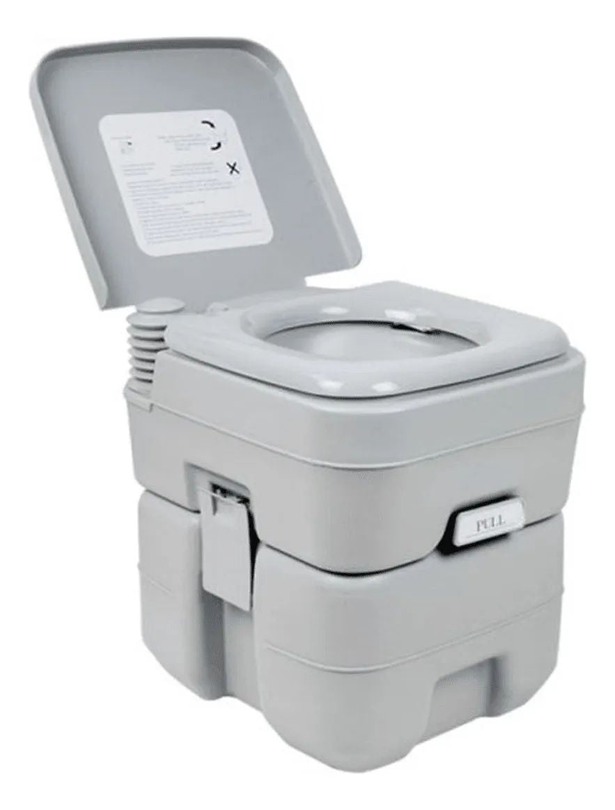 BAÑO QUÍMICO PORTÁTIL 20 LITROS REUTILIZABLE PARA CAMPING