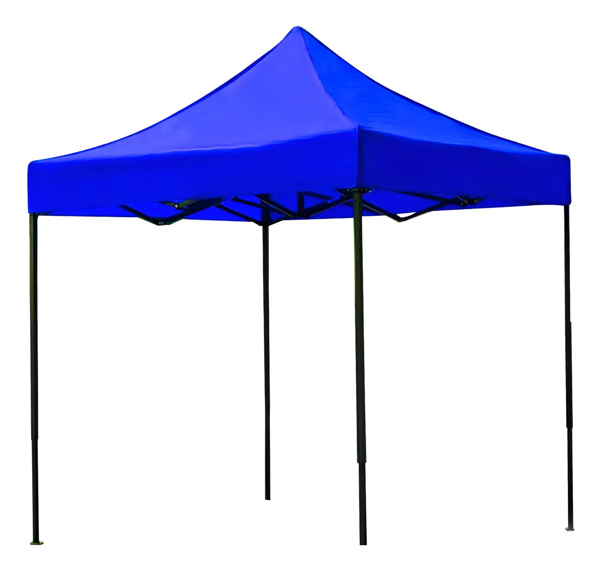 TOLDO PLEGABLE 3X3 AZUL IMPERMEABLE RETRÁCTIL CON LONA Y ACERO