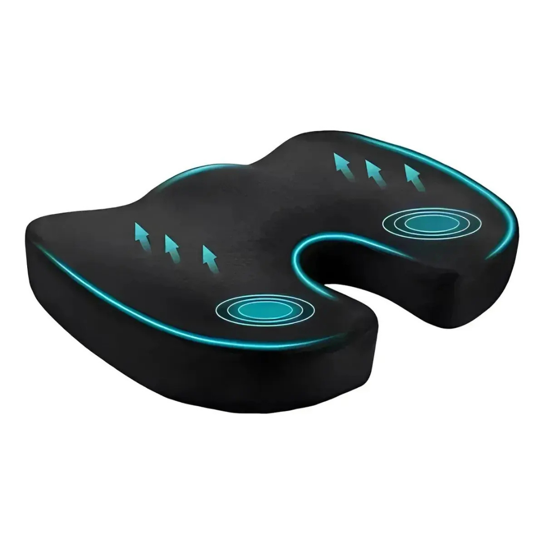 COJÍN ORTOPÉDICO DE ASIENTO LUMBAR ANTIDESLIZANTE PARA OFICINA