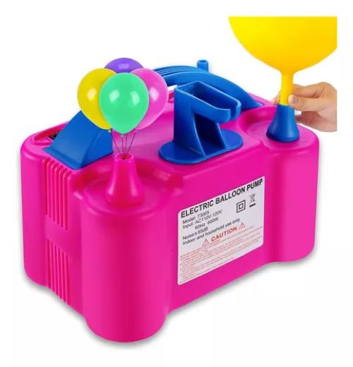 INFLADOR DE GLOBOS ELÉCTRICO PARA FIESTAS Y CUMPLEAÑOS