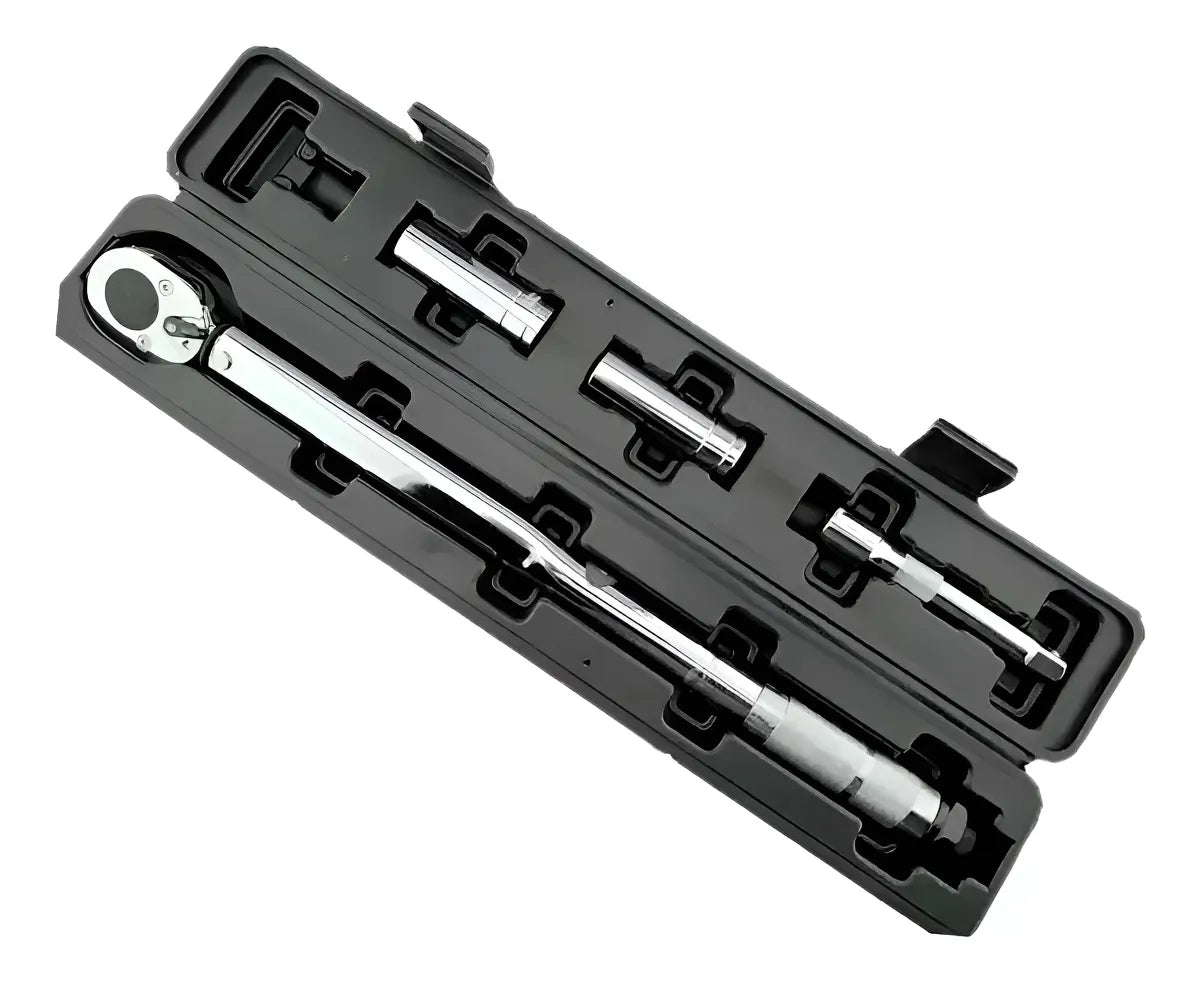 LLAVE TORQUE TORQUÍMETRO 1/2" 28-210 Nm + DADOS + EXTENSIÓN